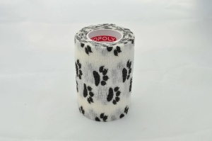 Bandaj autoadeziv 7,5cm x 4,5m, alb Paws, Copoly