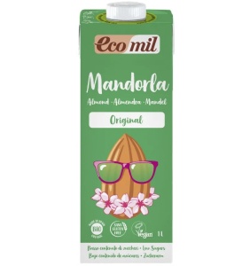 Bautura bio Original de migdale cu sirop de agave, 1L, Ecomil