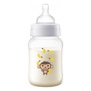 Biberon Classic anticolici Maimuta 1 luna+ SCF821/11, 260 ml, Philips Avent