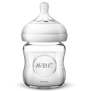 Biberon Natural Ultra Soft din sticla 0luni+ SCF051/17, 120 ml, Philips Avent