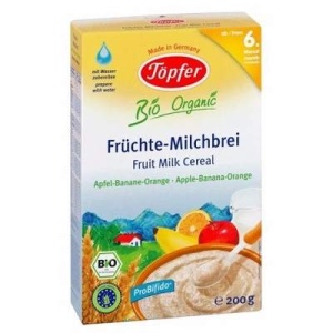 BioOrgan 6L lapte, gris, fruct 200g, TOPFER