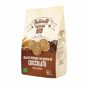 Biscuiti cu ciocolata eco fara gluten, 300g, Naturotti