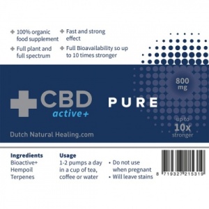 CBD active+ PURE 10ml, Dutch Naturals - Img 3