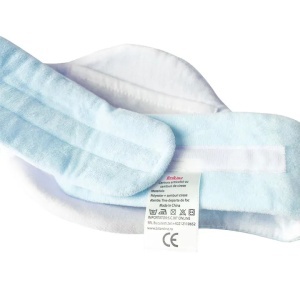 Centura anticolici Burticel cu samburi de cirese 0luni+, 15x 65cm, albastru, RedLine - Img 5