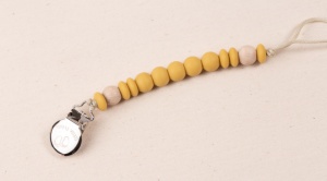 Clip prindere suzeta seny mustard, Little Prints