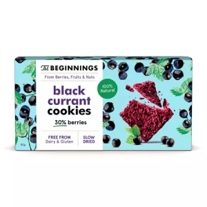Cookies cu coacaze negre, 80g, The Beginnings