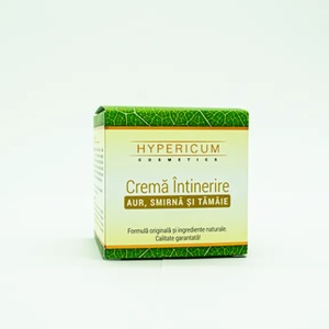 Crema intinerire cu aur, smirna si tamaie, 40ml, Hypericum
