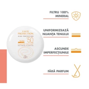 Crema minerala Compact Honey cu SPF50+, 10 g, Avene - Img 3