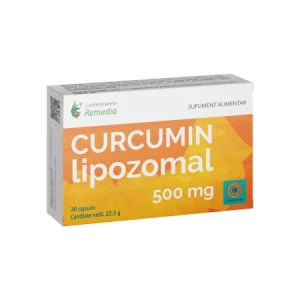 Curcumin Lipozomal, 500mg, 30cps, Remedia