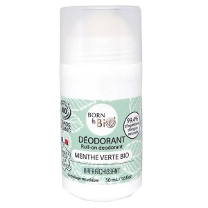 Deodorant Roll-on Menta Verde Bio, 50 ml, Born to Bio
