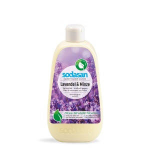 Detergent vase lichid cu lavanda si menta Bio, 500ml, Sodasan