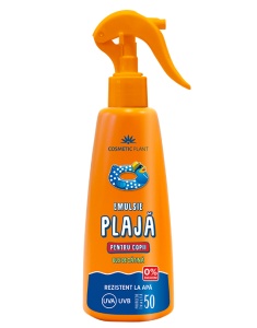 Emulsie pentru plaja spray pentru copii SFP50 cu ulei de catina, 200 ml, Cosmetic Plant