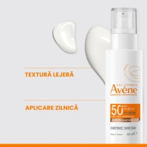 Fluid nuantator anti-pigmentare cu protectie solara SPF50+, 40ml, Avene - Img 3