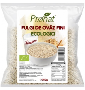 Fulgi ovaz fini bio, 350g, Pronat