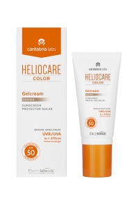 Gel crema pentru protectie solara cu SPF 50 Heliocare Color, Nuanta Brown, 50 ml, Cantabria Labs - Img 2