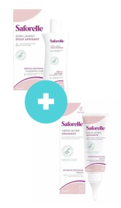 Gel pentru igiena intima si corporala cu extract de brusture, 250ml + Crema calmanta, 40ml, Saforelle