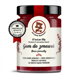 Gem de zmeura fara zahar, Secretele Ramonei, 350g, Remedia