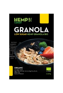 Granola Low Sugar cu canepa eco, 400g, Canah