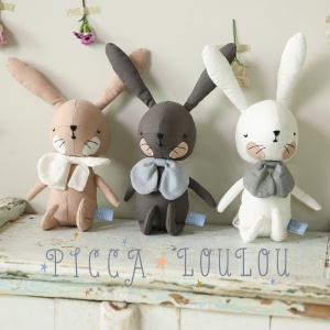 Iepure roz in cutie cadou 18cm PICCA LOULOU, iFamily - Img 4