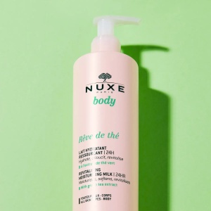 Lapte de corp hidratant 24h Reve de The, 400ml, NUXE - Img 3