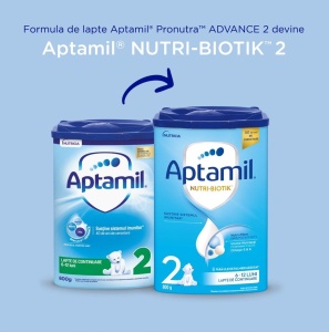 Lapte praf Aptamil 2, 800g, Nutricia - Img 2