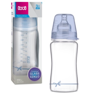 LOVI Biberon sticla diamond glass botanic 150 ml 74/105