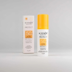 Mini cremă de față cu vitamina C, SPF 50+ Protect, 15 g, Sereskin