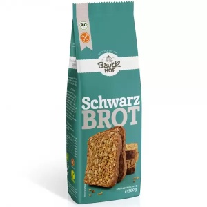 Mix faina pentru paine neagra fara gluten Eco, 500g, Bauck Hof