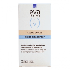 Ovule vaginale pentru reglarea si mentinera pH-ului vaginal Lactic, Eva Intima, 10 bucati, Intermed
