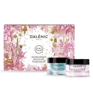 Pachet Crema cu efect de luminozitate Diffuseur de Beaute, 50ml + Gel chrono-activ pentru noapte Beaute de Nuit, 50ml, Galenic