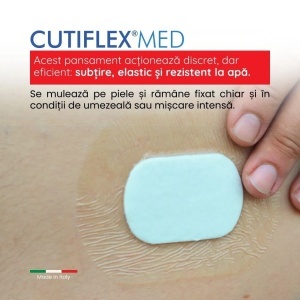 Pansament impermeabil steril Cutiflex Master-Aid, 10,5x20cm, 5 bucati, Pietrasanta Pharma - Img 2