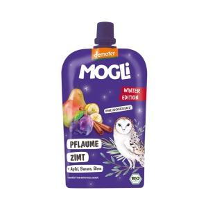 Piure fructe si scortisoara Eco, Winter Edition, Mogli, 120g, Managis