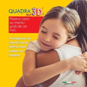 Plasturi pentru copii Quadra 3D Girls Master-Aid, 20 bucati, Pietrasanta Pharma - Img 2