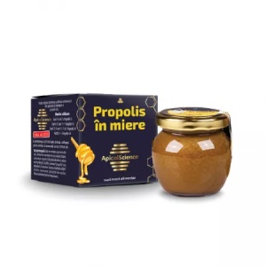 Propolis în Miere, pastă, 120g, Apicol Science - Img 2