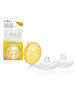 Protectii din silicon pentru mameloane, marimea S, 2 bucati, Medela - Img 2