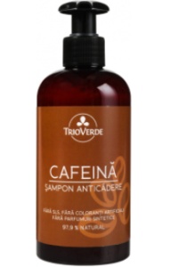 Sampon anticadere cu cafeina, 250 ml, Trio Verde