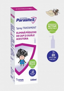 SANTADERM Parasites Spray tratament paduchi x 100ml - Img 2