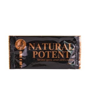 Servetel igienic umed pentru potenta Natural Potent, 1 bucata, Naturalia Diet