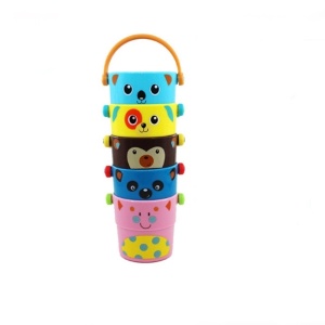 Set de jucarii de baie galetuse stropitoare Zoo, 9L+, 5 bucati, 235355, Skip Hop - Img 3