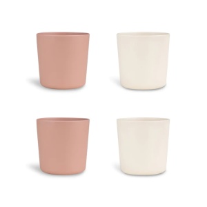 Set de pahare bio Pink/Cream, 4 bucati, Citron