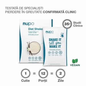 Shake Dieta Vanilie, pulbere, 10 plicuri, Nupo - Img 3