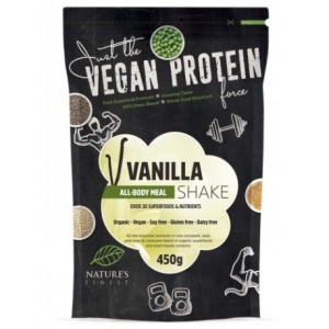 Shake Proteic Vanilie cu stevie Eco x 450g (Nature's Finest)