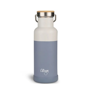 Sticla termos albastra cu pai, 500 ml, Citron - Img 2