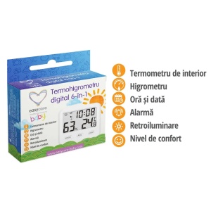 Termohigrometru digital 6 in 1, EasyCare - Img 3