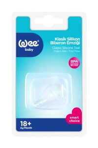 Tetina silicon rotunda 18l+, 1 bucata, 822, Wee Baby