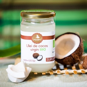 Ulei de cocos virgin, soluție uleioasă, 580ml, Nature's Sense - Img 2