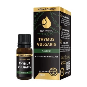 Ulei esential integral de cimbru Thymus vulgaris, 10ml, Cosmopharm