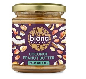 Unt de arahide cu cocos bio, 170 g, Biona