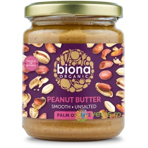 Unt de arahide smooth fara sare Eco, 500g, Biona
