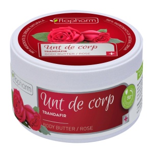 Unt de corp cu trandafir, 250g, Flopharm